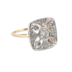 Bague en or blanc, or jaune et diamants - Castafiore