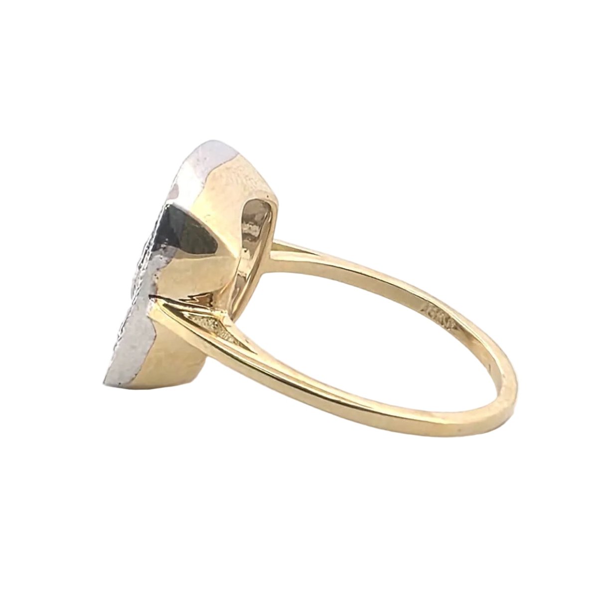 Bague en or blanc, or jaune et diamants - Castafiore