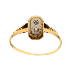 Bague en or blanc, or jaune et diamants - Castafiore