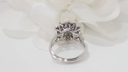 Bague en or blanc, perle de culture et diamants - Castafiore