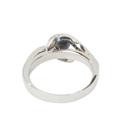 Bague en or blanc, perle de Tahiti et diamants - Castafiore