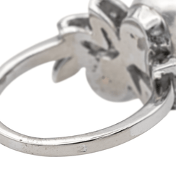 Bague en or blanc, perles et diamants - Castafiore