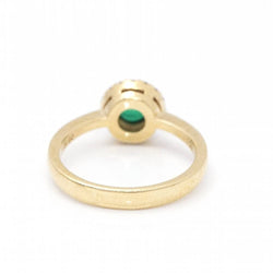 Bague en or, diamants et émeraude