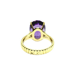 Bague en or jaune et améthyste - Castafiore