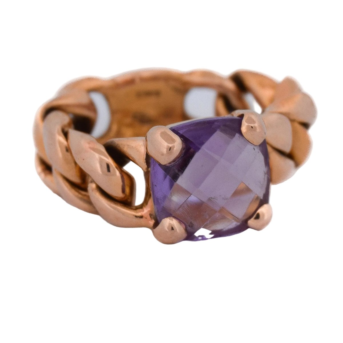 Bague en or jaune et améthyste - Castafiore