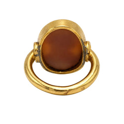 Bague en or jaune et camée - Castafiore