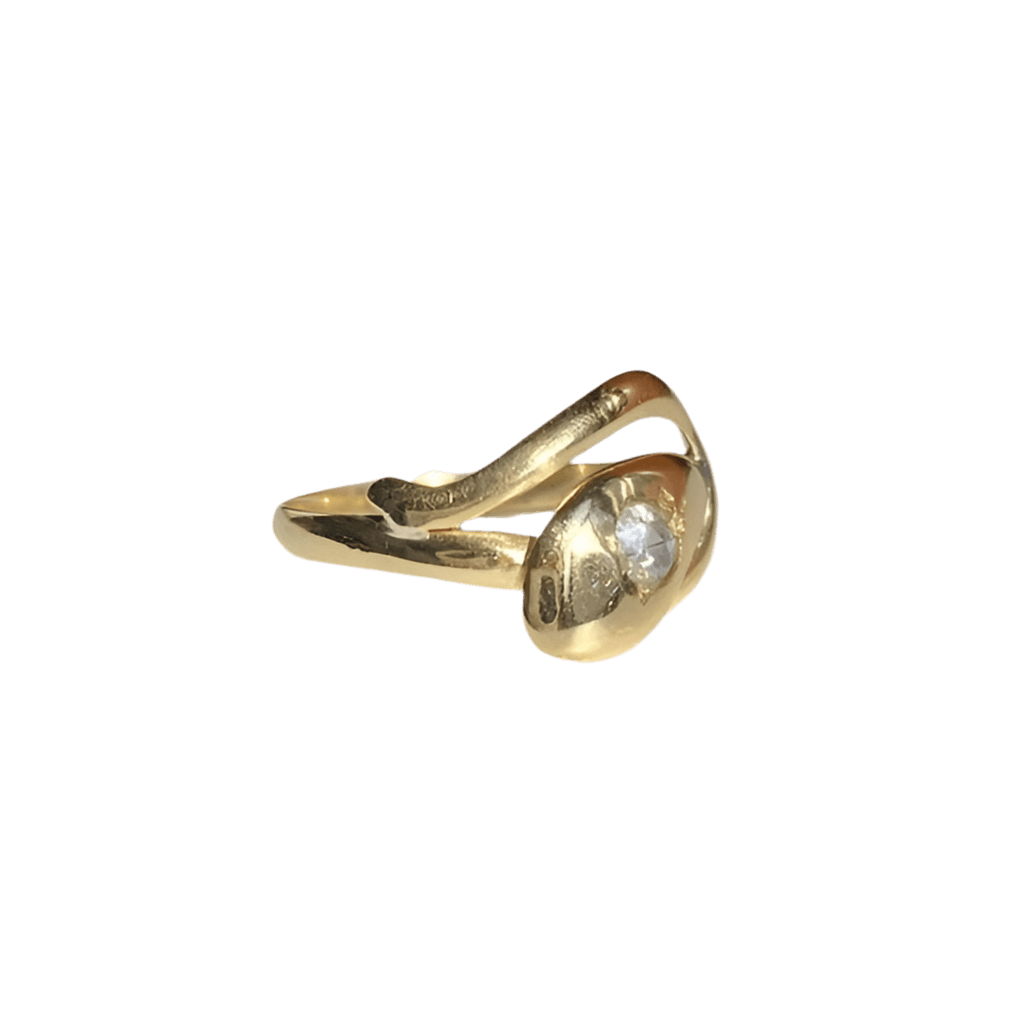 Bague en or jaune et diamant - Castafiore