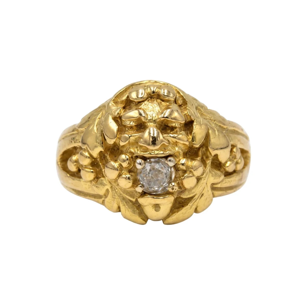 Bague en or jaune et diamant - Castafiore