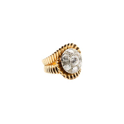 Bague en or jaune et diamant - Castafiore