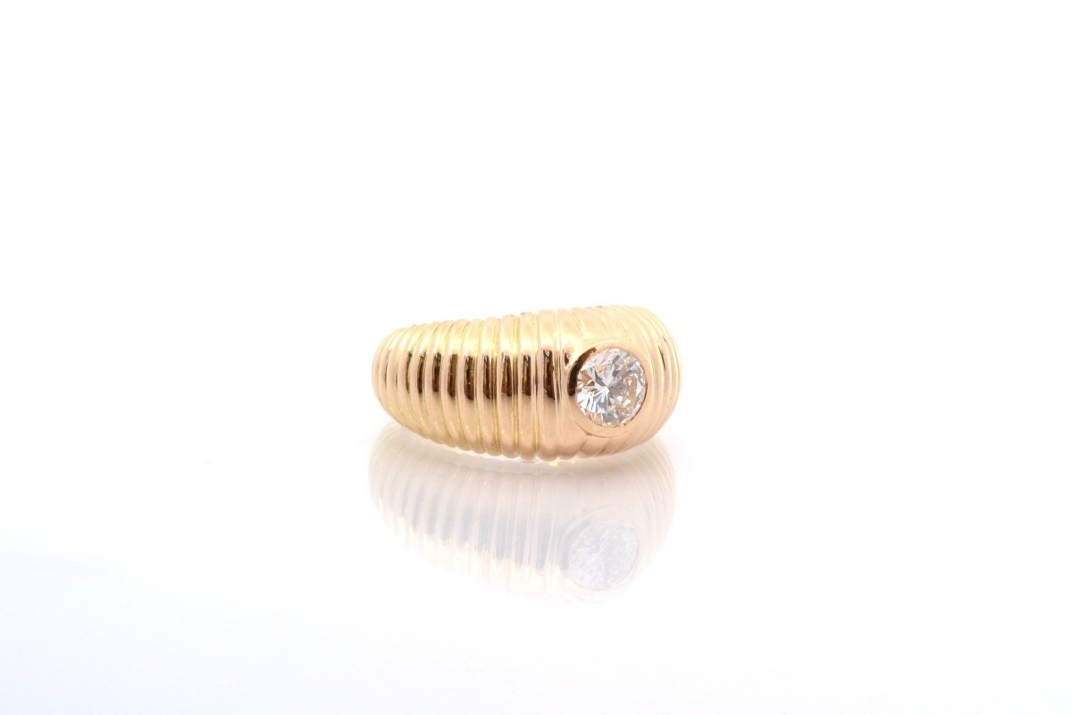 Bague en or jaune et diamant - Castafiore