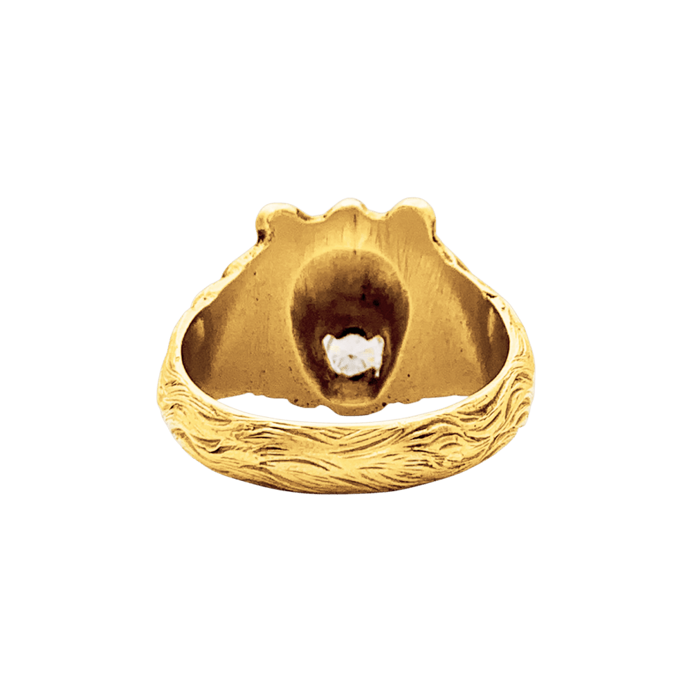 Bague en or jaune et diamant - Castafiore