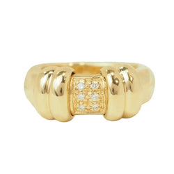 Bague en or jaune et diamant - Castafiore