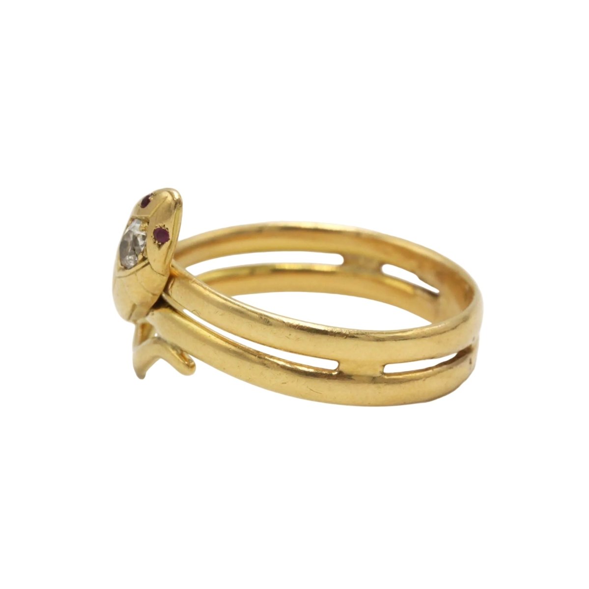 Bague en or jaune et diamant - Castafiore
