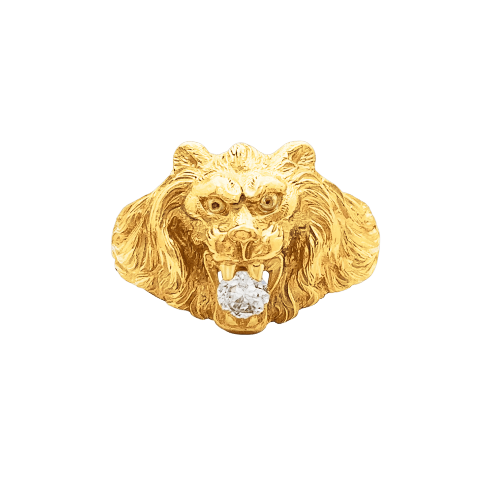 Bague en or jaune et diamant - Castafiore