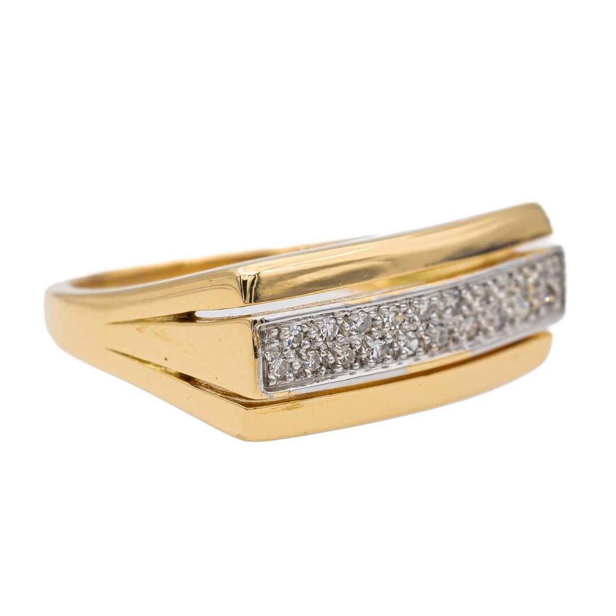 Bague en Or jaune et Diamant - Castafiore