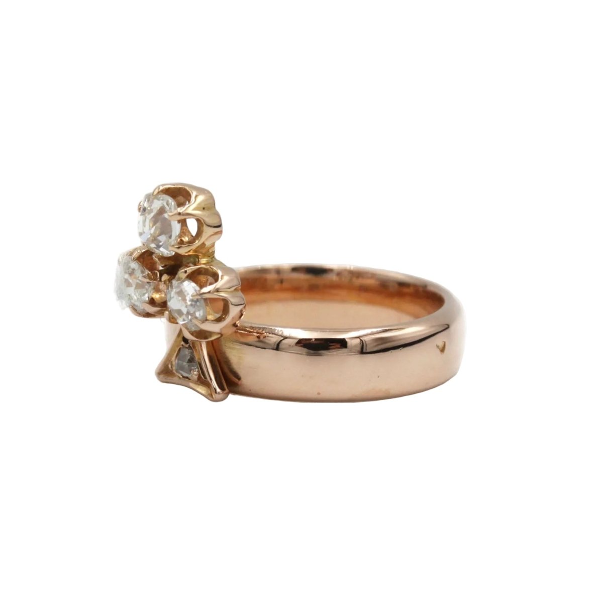 Bague en or jaune et diamants - Castafiore