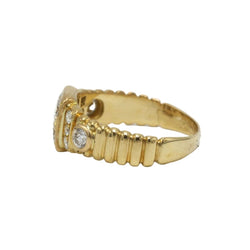 Bague en or jaune et diamants - Castafiore