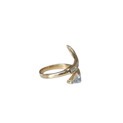 Bague en or jaune et diamants - Castafiore