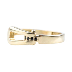 Bague en or jaune et diamants - Castafiore