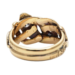 Bague en or jaune et diamants - Castafiore