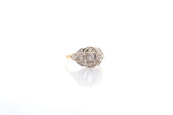 Bague en or jaune et diamants - Castafiore