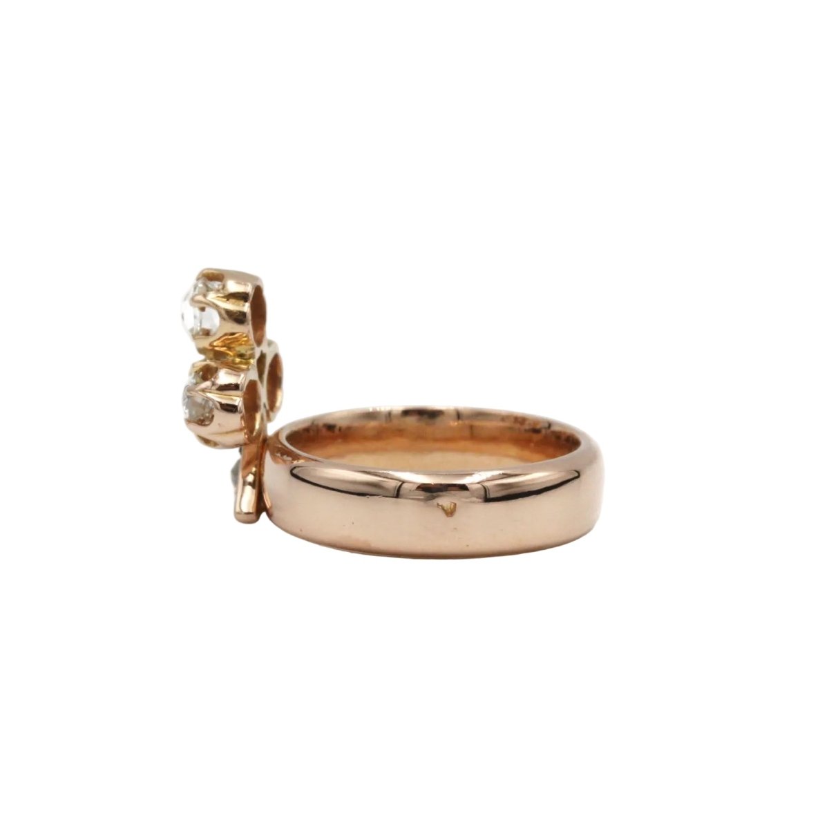 Bague en or jaune et diamants - Castafiore