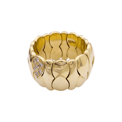 Bague en or jaune et diamants - Castafiore
