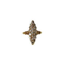 Bague en or jaune et diamants - Castafiore