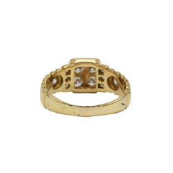 Bague en or jaune et diamants - Castafiore