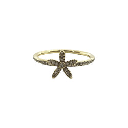 Bague en or jaune et diamants - Castafiore