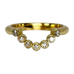 Bague en or jaune et diamants - Castafiore