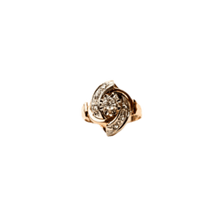 Bague en or jaune et diamants - Castafiore