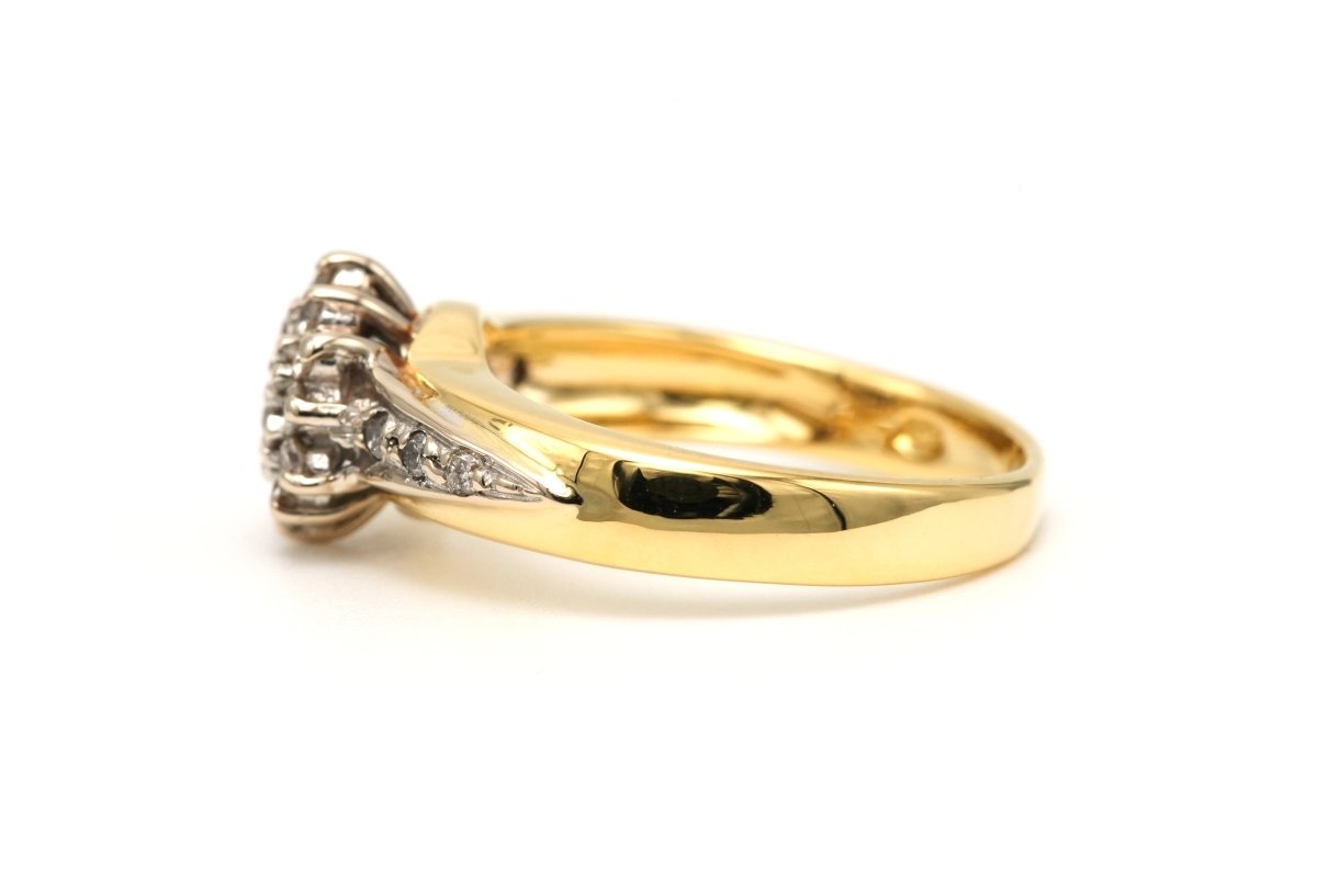 Bague en or jaune et diamants - Castafiore