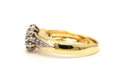 Bague en or jaune et diamants - Castafiore