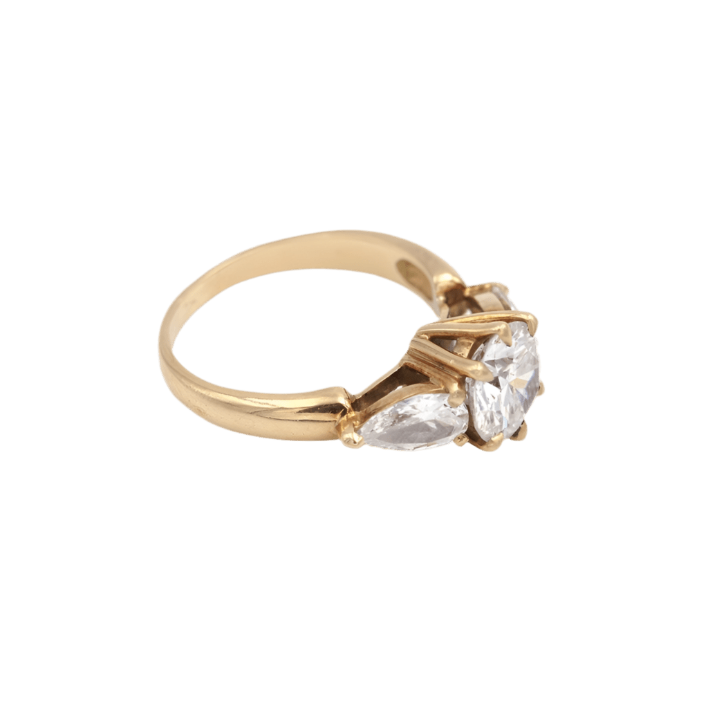 Bague Trilogie en or jaune et diamants