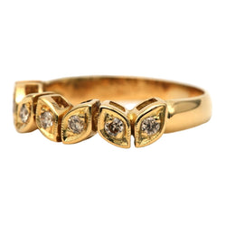 Bague en or jaune et diamants - Castafiore