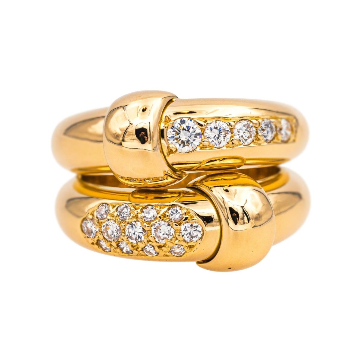 Bague en or jaune et diamants - Castafiore
