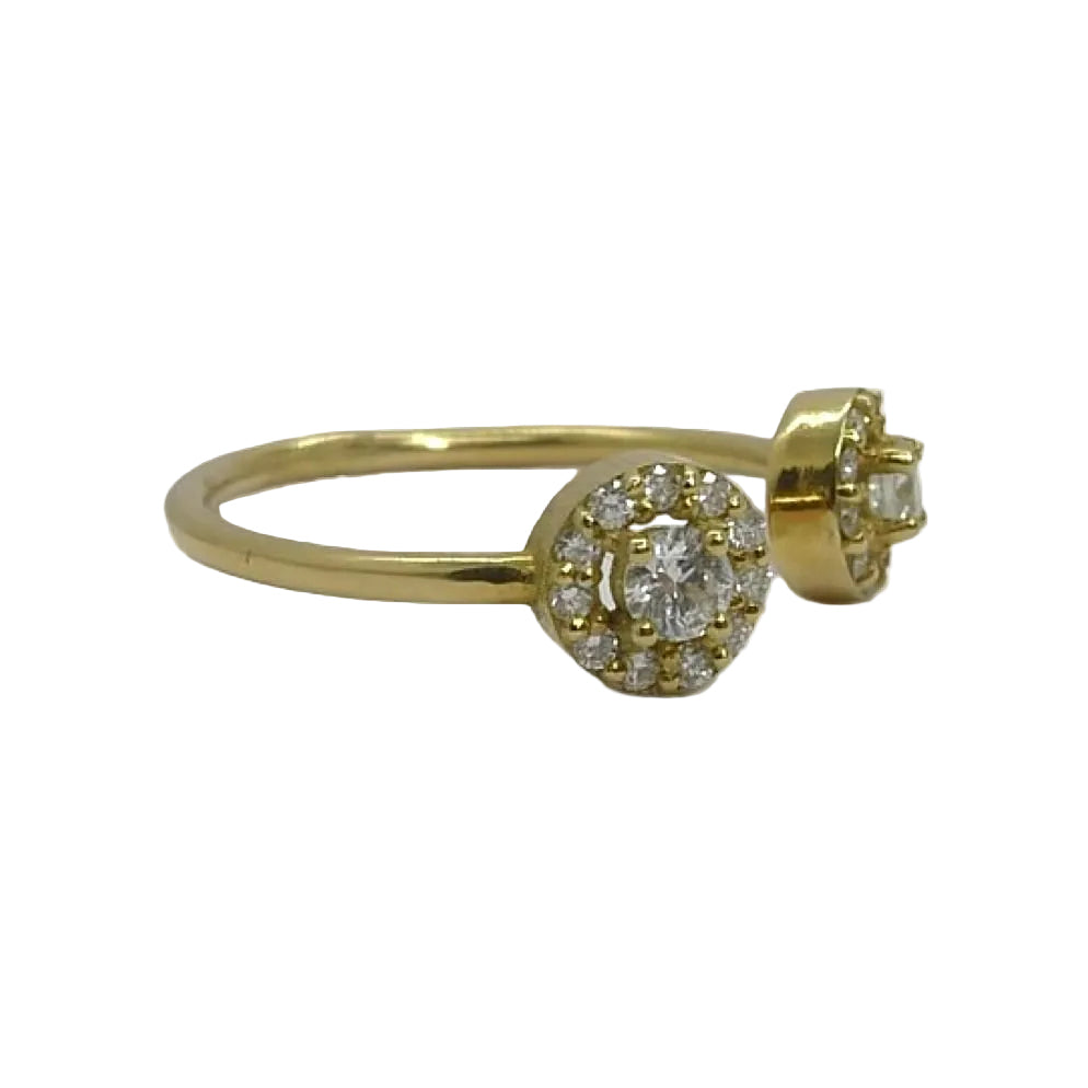 Bague en or jaune et diamants - Castafiore