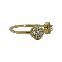 Bague en or jaune et diamants - Castafiore