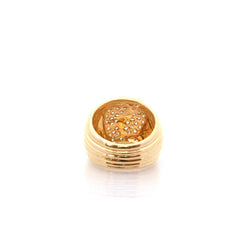 Bague en or jaune et diamants - Castafiore