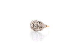 Bague en or jaune et diamants - Castafiore