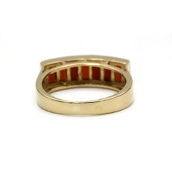 Bague en or jaune et grenats - Castafiore
