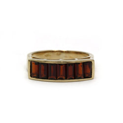 Bague en or jaune et grenats - Castafiore