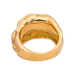 Bague en or jaune et opale - Castafiore