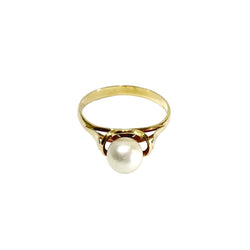 Bague en or jaune et perle - Castafiore