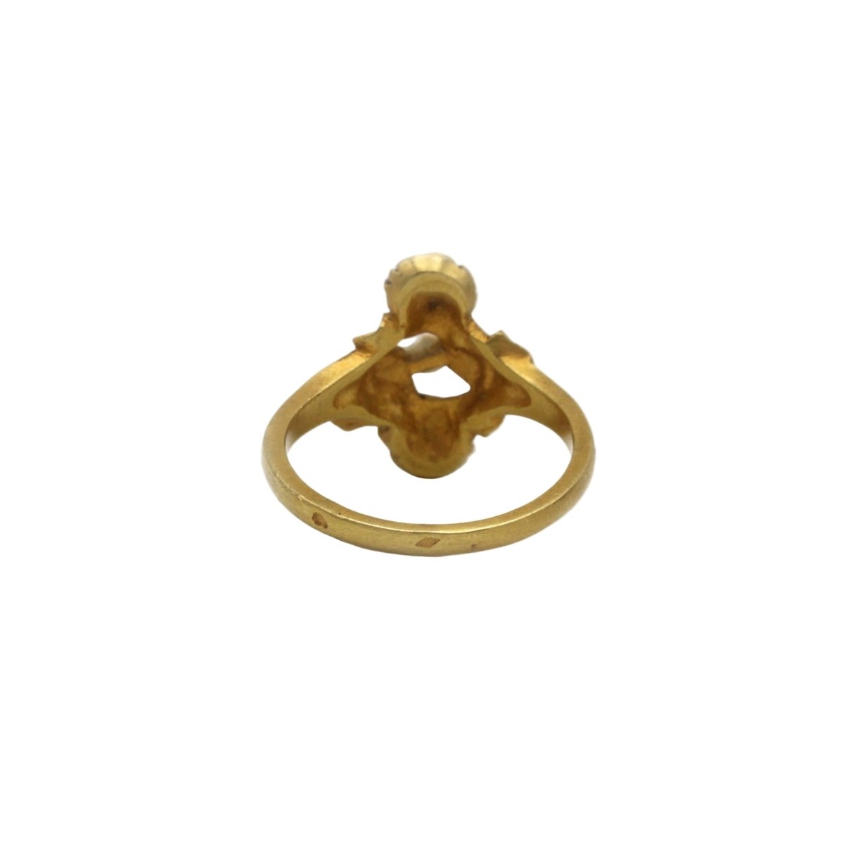 Bague en or jaune et perle - Castafiore