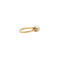 Bague en or jaune et perle - Castafiore