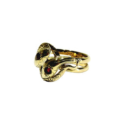 Bague en or jaune et rubis - Castafiore