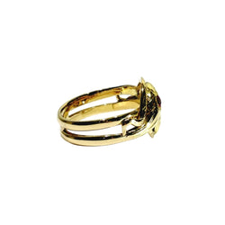 Bague en or jaune et rubis - Castafiore