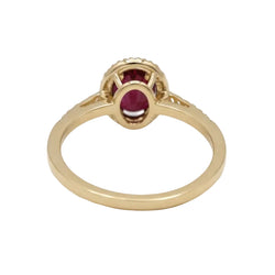Bague en or jaune et rubis - Castafiore